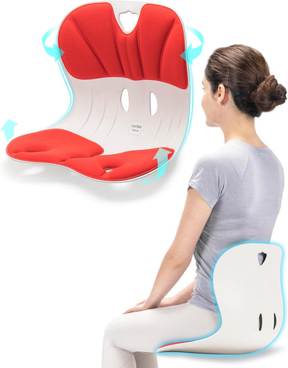 Coussin Lombaire Correcteur de Posture - Support Dos Bureau Siège Anti-Mal de Dos