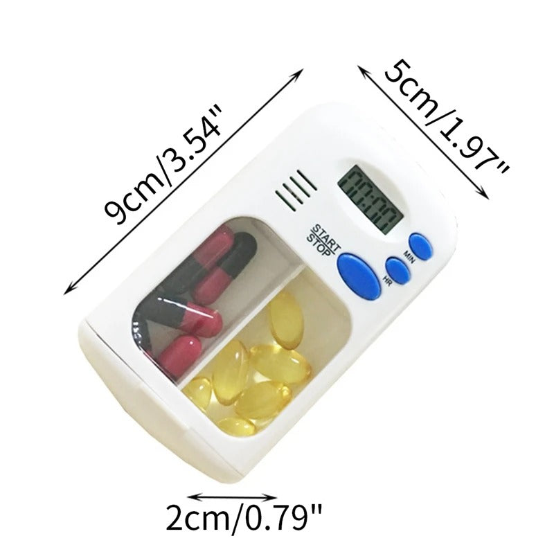 Réveil Rappel Médicaments LED - Timer 99H Portable