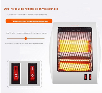 Mini Chauffage Quartz 600W – Chauffage Rapide, Compact & Économique