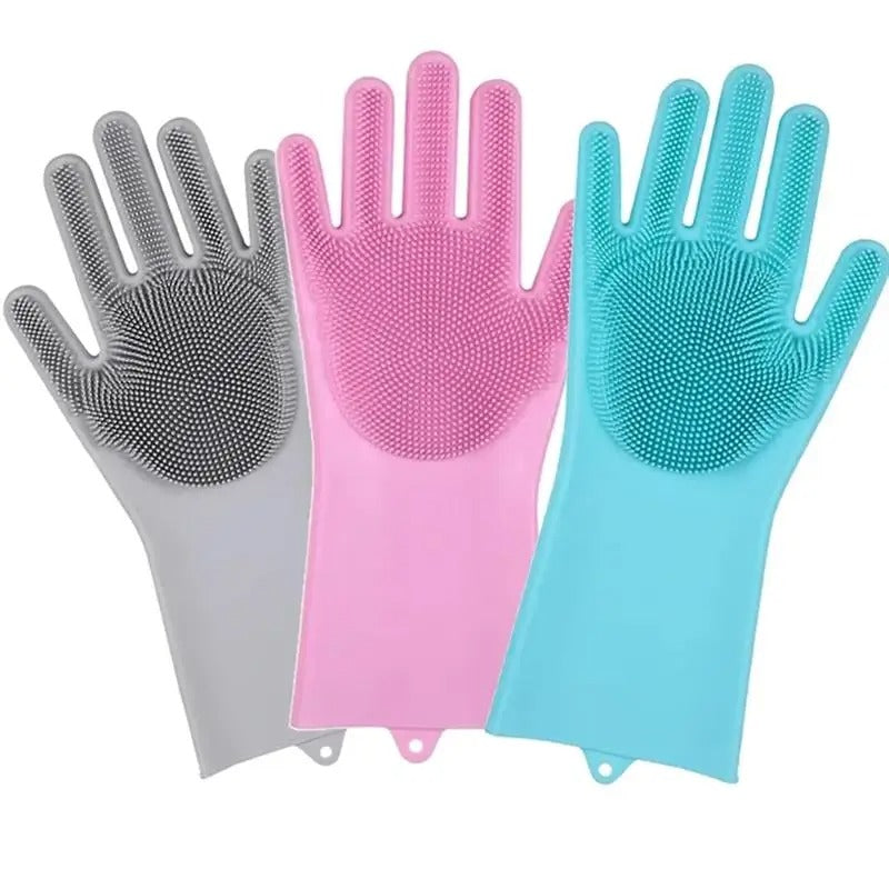 Gants Multi-Usage en Silicone – Anti-Froid, Vaisselle & Nettoyage