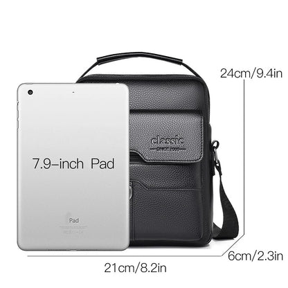 Sac Bandoulière Homme Cuir PU - Business Grande Capacité Imperméable